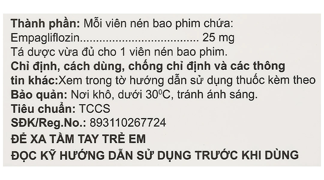 Empaton 25 điều trị đái tháo đường tuýp 2 (3 vỉ x 10 viên) - 7
